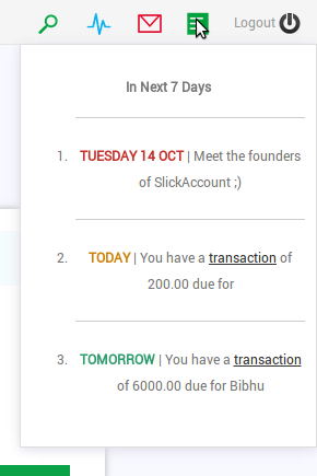 SlickAccount Entry Screen